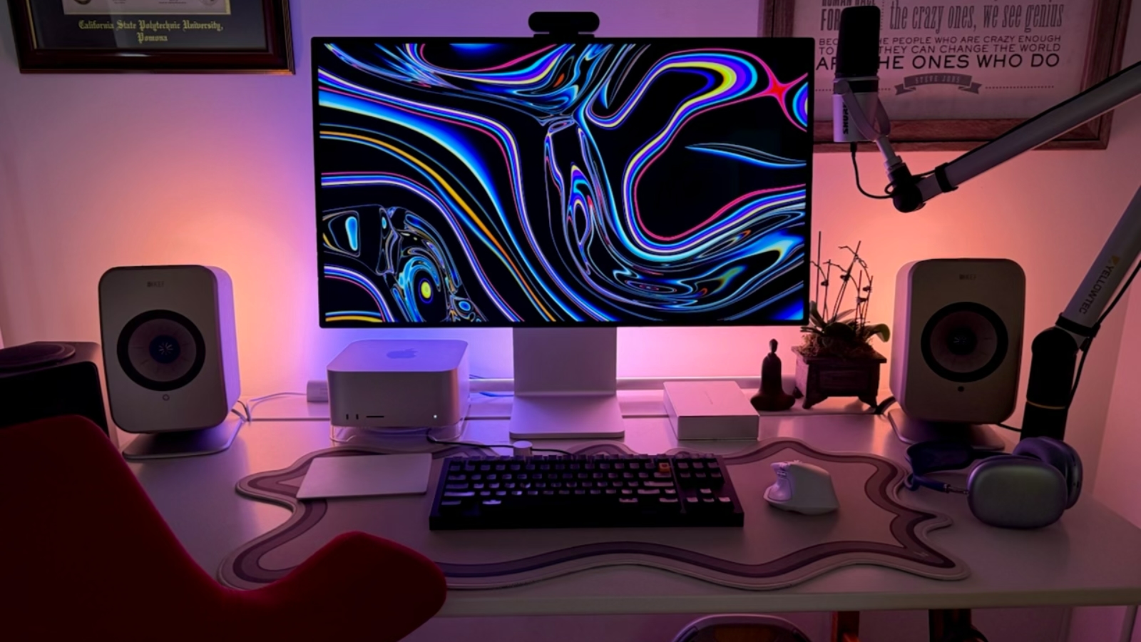 The desk — Mac Studio, Pro Display XDR, and the rest of the setup